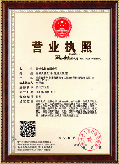 奥峰电梯有限公司,郴州智能立体停车库,各类电梯,起重机整机和配件销售